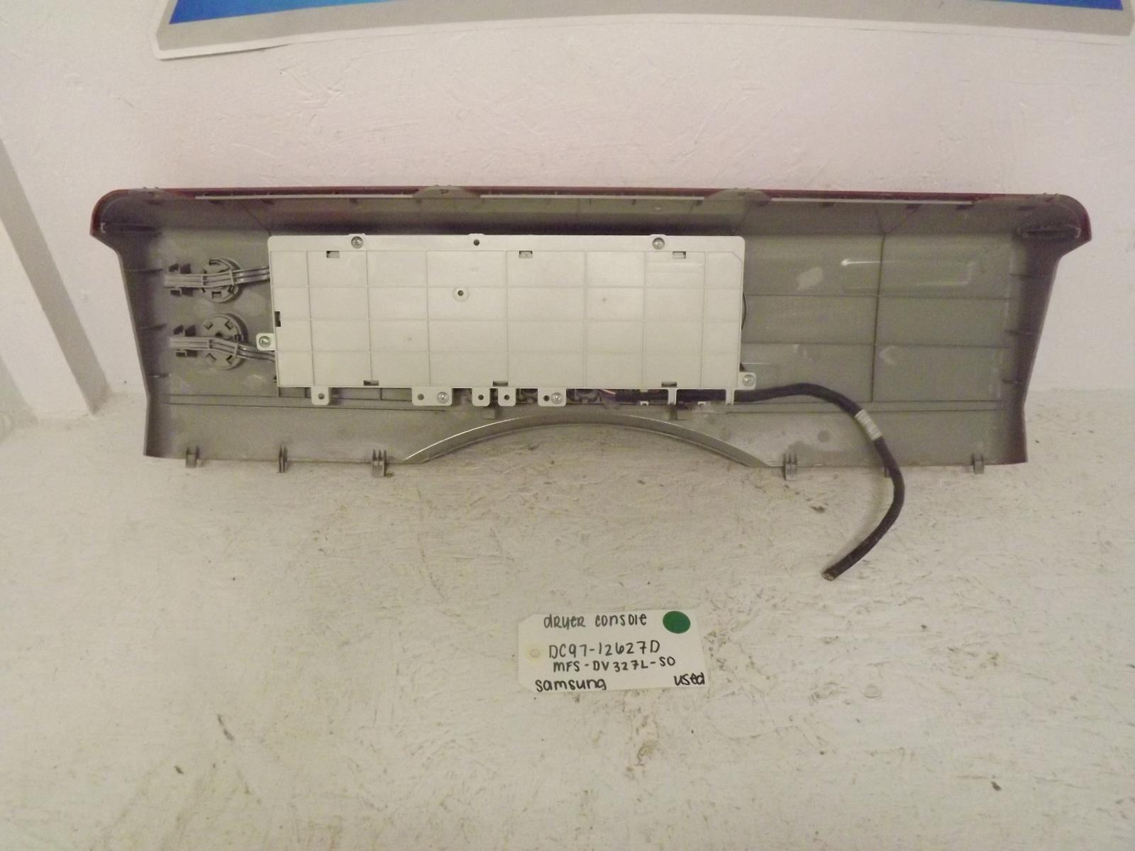 Samsung Dryer DC97-12527D MFS-DV327L-S0 Console Used Samsung Dryer DC97-12527D MFS-DV327L-S0 Console Used